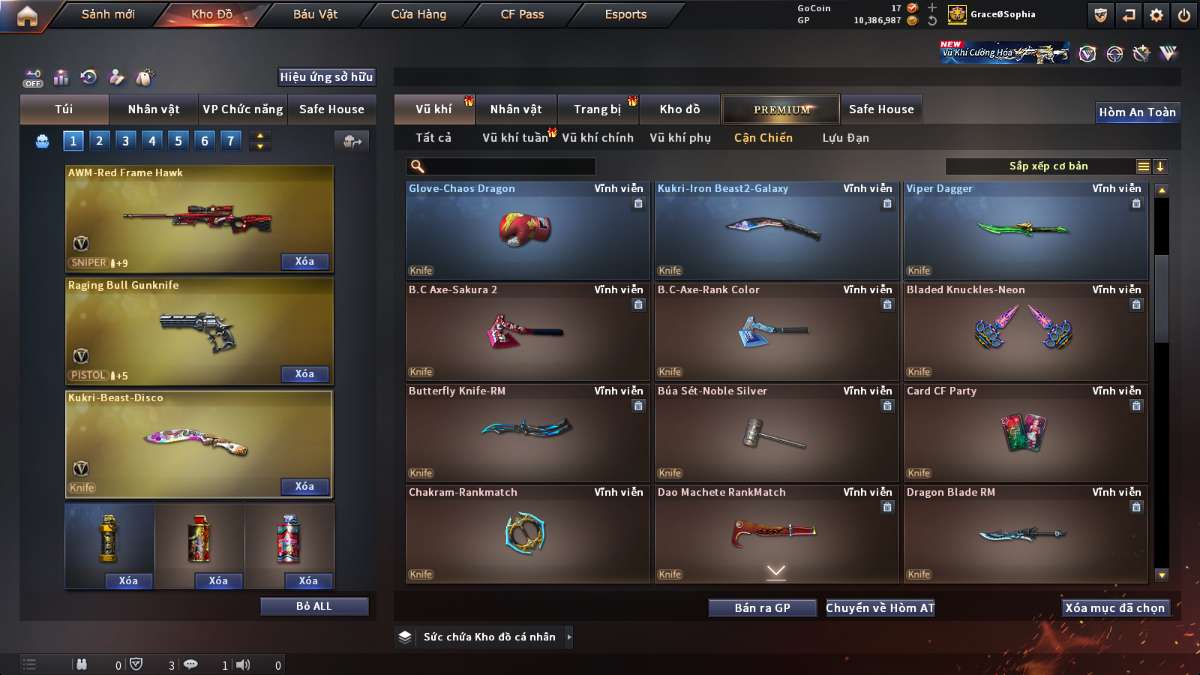 shop acc cf uy tin gia re
